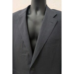 Canali Blazer Mens 48L US Blue Wool Striped Sports‎ Coat Jacket Made In Italy